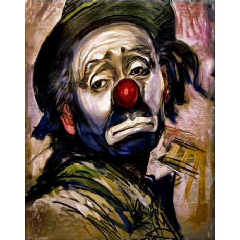 Oil Painting Style Full Square Drill Clown 5D Diy Diamond Painting UK NA0002