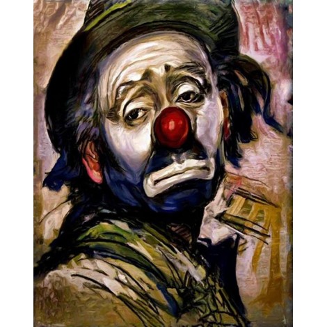 Oil Painting Style Full Square Drill Clown 5D Diy Diamond Painting UK NA0002