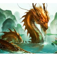 Art China Golden Dragon D...