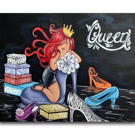 2019 Modern Art Cartoon Woman 5d Diy Diamond Painting Kits UK VM09142