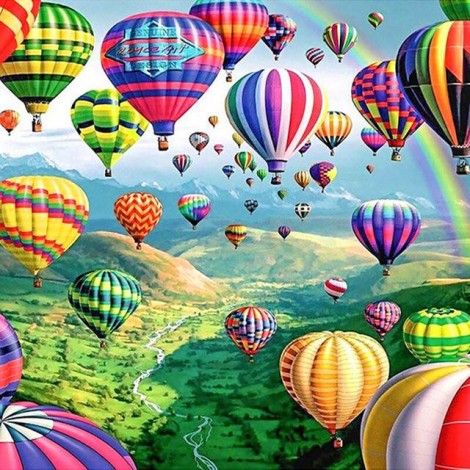 2019 New Hot Sale Gift Colored Balloons 5d Diy Diamond Painting Kits UK VM8135