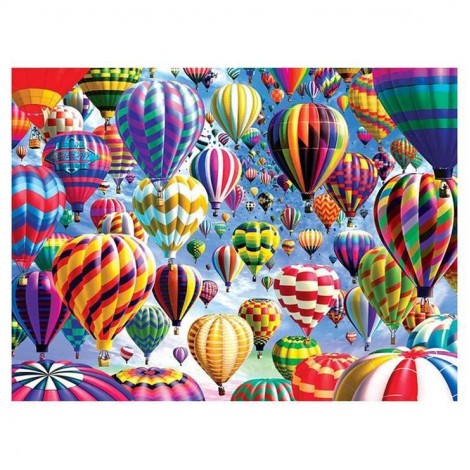 Cheap Cartoon Styles Hot Air Balloon 5D Diy Diamond Painting Kits UK QB8030