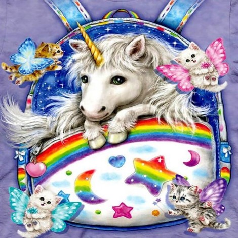 Hot Sale Dream Cartoon Unicorn Diy 5d Diamond Embroidery Kits UK VM3521