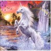 Fantasy Dream Wall Decor Popular Unicorn 5d Diy Diamond Painting Kits UK VM7616