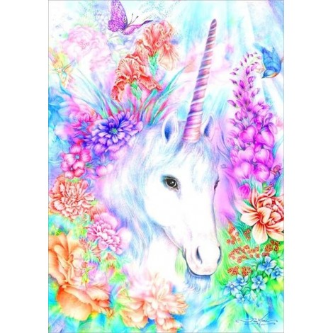 2019 Dream Colorful Unicorn 5d Diy Diamond Painting Kits UK VM79035