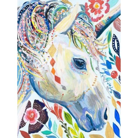 Dream Unicorn 5D DIY Embroidery Cross Stitch Diamond Painting Kits UK NA0819