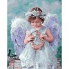 2019 Oil Painting Style Angel Pattern Diy 5d Full Drill Diamond Painting Kits UK QB6002