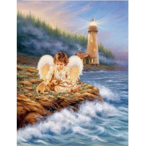 Dream Angel Wings Portrait Home Decor 5d Diy Diamond Painting Kits UK VM9228
