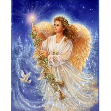 Dream Angel Wings Fairy Portrait 5d Diy Diamond Painting Kits UK VM9229