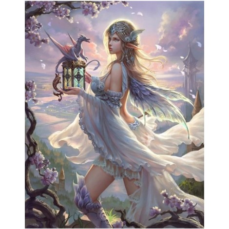 2019 Dream Art Beautiful Fairy Patterns 5d Diy Diamond Painting Kits UK VM8371