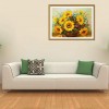 Best Oil Painting Style Yellow Sunflower Diy 5d Full Diamond Painting Kits UK QB5788