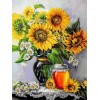 2019 Oil Painting Style Sunflowers 5d Diy Full Square Diamond Painting Kits UK VM91936
