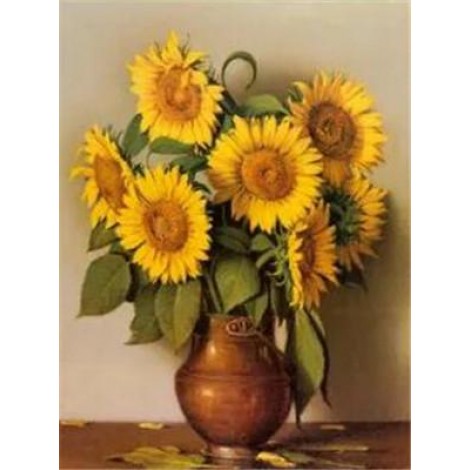 Special Full Drill Plant Sunflower 5D Diy Diamond Painting Kits UK NA0057