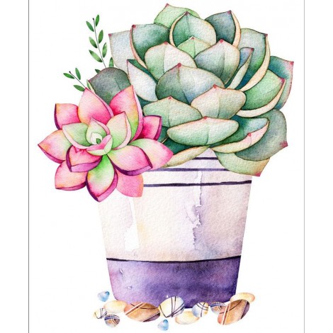 Modern Art Plant Cactus 5D Diy Embroidery Cross Stitch Diamond Painting Kits UK NA0348