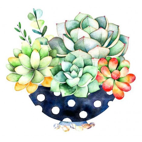 Modern Art Plant Cactus 5D Diy Embroidery Cross Stitch Diamond Painting Kits UK NA0350