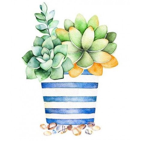 Cartoon Plant Cactus 5D Diy Embroidery Cross Stitch Diamond Painting Kits UK NA0352