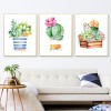 Cartoon Plant Cactus 5D Diy Embroidery Cross Stitch Diamond Painting Kits UK NA0352