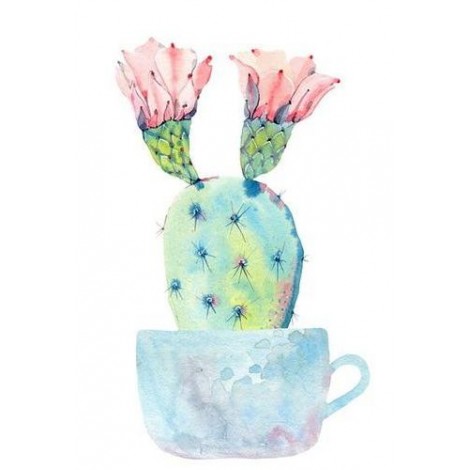 2019 Full Square Drill Plant Cactus 5d Diy Cross Stitch Diamond Painting Kits UK NA0526