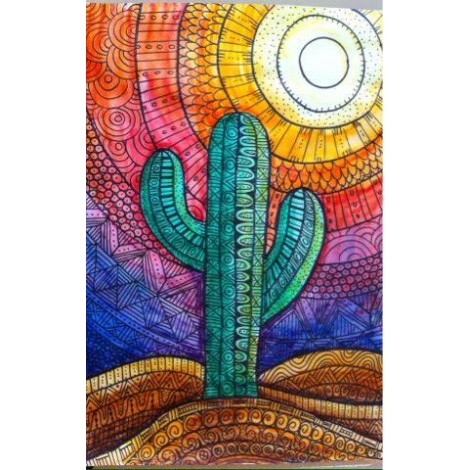 Modern Art Plant Cactus 5D Diy Embroidery Cross Stitch Diamond Painting Kits UK NA0340