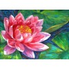 Oil Painting Style Lotus 5D Diy Embroidery Cross Stitch Diamond Painting Kits UK NA0144