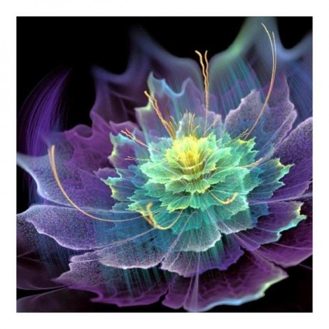 Colorful Dream Lotus Flower 2019 New 5d Diy Diamond Painting Kits UK VM7416
