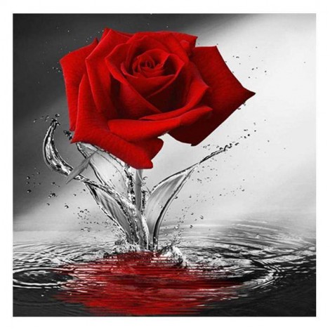 Wall Decoration Popular Red Rose Diamond Painting Kits UK AF9312