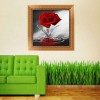 Wall Decoration Popular Red Rose Diamond Painting Kits UK AF9312