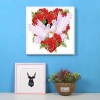 Romantic love white dove Red rose Diamond Painting Kits UK AF9327