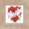 Romantic love white dove Red rose Diamond Painting Kits UK AF9327