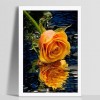 Pretty Gold Rose With Water Reflection Diamond Painting Kits UK  AF9348