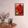 Hot Sale Red Flower Diy 5d Diamond Embroidery Painting Kits UK VM8713
