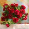 2019 New Hot Sale Beautiful Red Flower 5d Diy Diamond Painting & Decorating UK VM1981