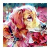 2019 Oil Painting Style Pet Dog Diy 5d Full Diamond Painting Kits UK QB5454