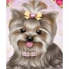 Best Oil Painting Style Pet Cute Dog Diy 5d Full Diamond Painting Kits UK QB5450