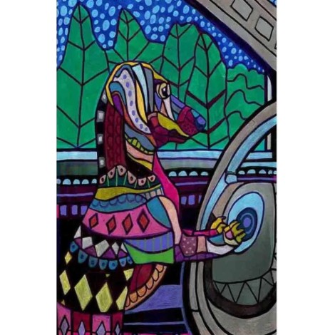 New Best Special Pet Dog Embroidery Diy 5d Full Diamond Painting Kits UK QB5435