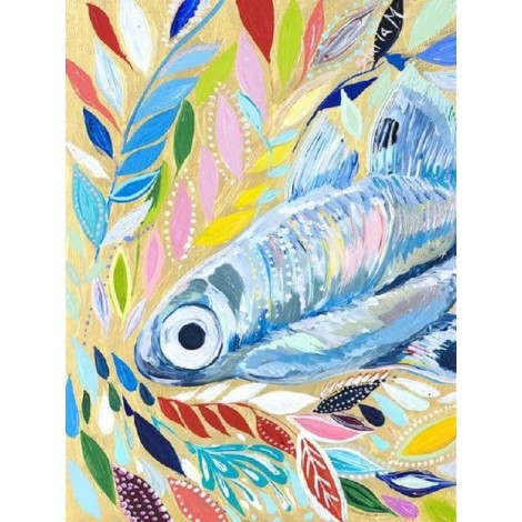 Cartoon Fish 5D DIY Embroidery Cross Stitch Diamond Painting Kits UK NA0823