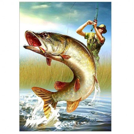 2019 Modern Art Mosaic Cross Stitch Fish Diy 5d Diamond Painting Kits UK QB5116