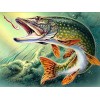 5D DIY Diamond Painting Green Fish Embroidery Cross Stitch Art Mosaic Kits VM90379