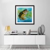 Modern Art Mosaic Cross Stitch Fish Diy 5d Diamond Painting Kits UK QB5122