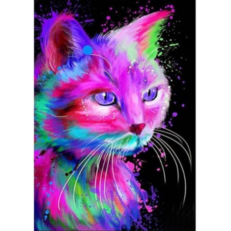 Bedazzled Special Cat 5d Diy Diamond Painting Kits UK QB7015