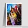 2019 New Oil Painting Style Cat 5d Diy Cross Stitch Diamond Painting Kits UK QB7000