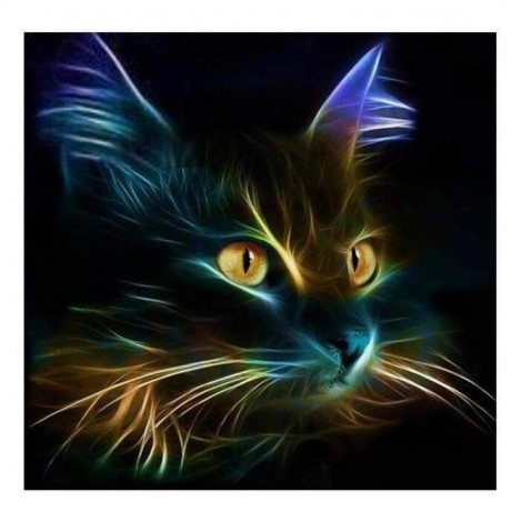 2019 Special Black Cat Diy 5d Cross Stitch Diamond Painting Kits UK VM00072