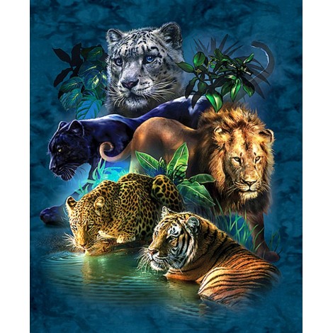New Arrival Hot Sale Nature jungle Animal 5d Diamond Painting Kits UK VM1003