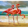 Oil Painting Style Flamingos 5D Diy Cross Stitch Diamond Painting Kits UK NA0294