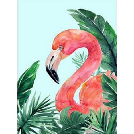Watercolor Full Drill Flamingo 5d Diy  Diamond Painting Kits UK NA00381
