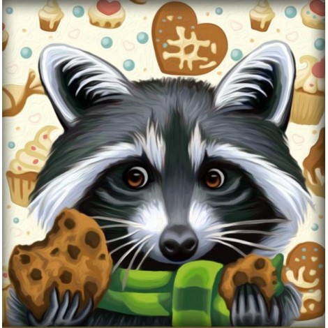 2019 Special Style Full Drill Raccoon 5d Diy Diamond Painting Kits UK NA0392
