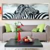Large Size Zebra 5D Diy Embroidery Cross Stitch Diamond Painting Kits UK NA70381
