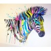 Watercolor Full Drill Zebra 5D Diy Diamond Painting Kits UK NA20369