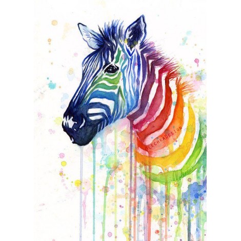 Special Full Square Drill Zebra 5D Diy Cross Stitch Diamond Painting Kits UK NA00378