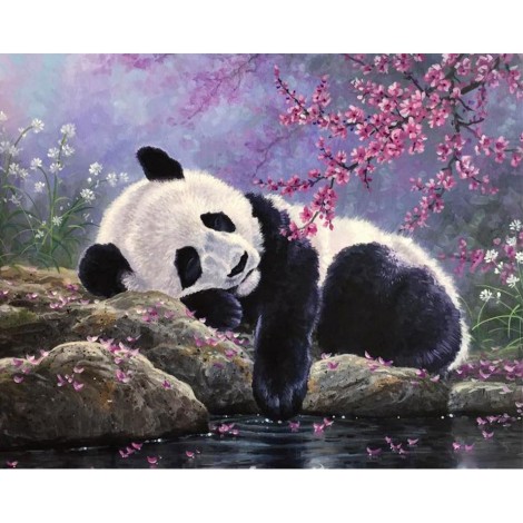 Oil Painting Style Panda 5d Diy Embroidery Cross Stitch Diamond Painting Kits UK NA0412